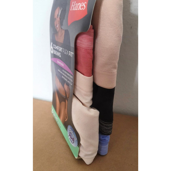 Hanes Seamless Comfort Flex Fit Bikini Panties NEW Womens Size S Pack Of 6 - Picture 3 of 5